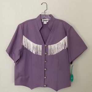 Vintage Western Fringe Top